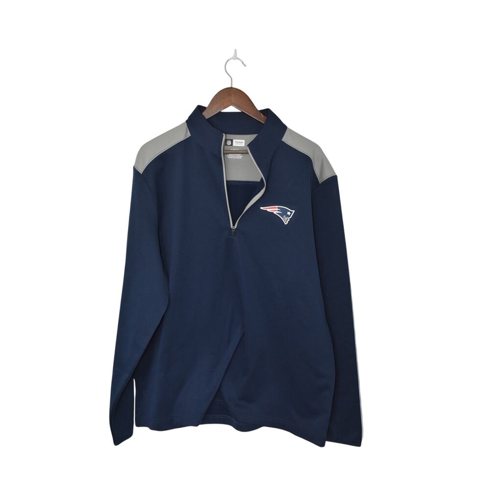 NFL New England Patriots 1/4 Zip Sweatshirt Size XL